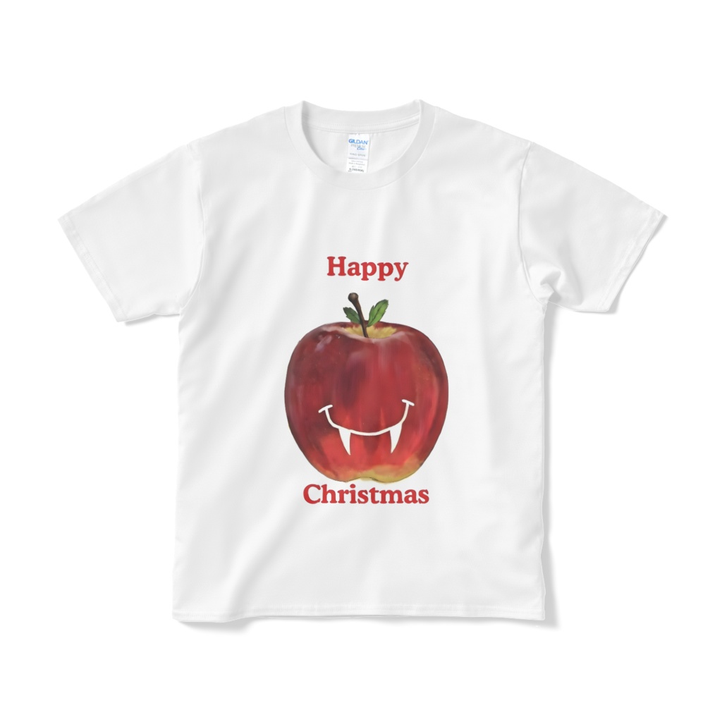 赤りんご Happy Christmas Tシャツ