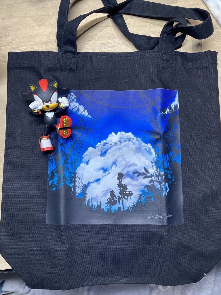 糸の渡る街　　トートバッグ