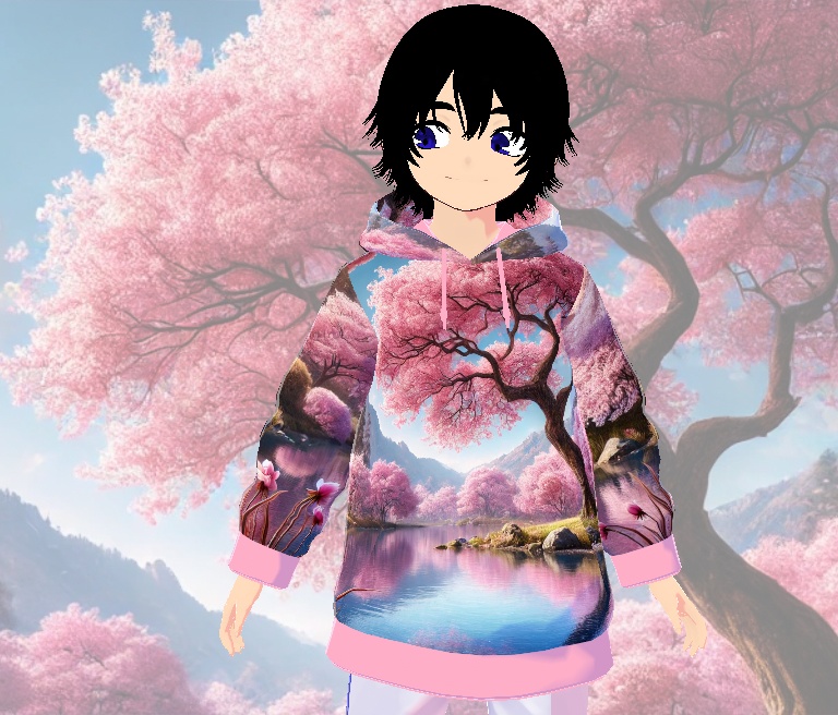 桜咲く春の木