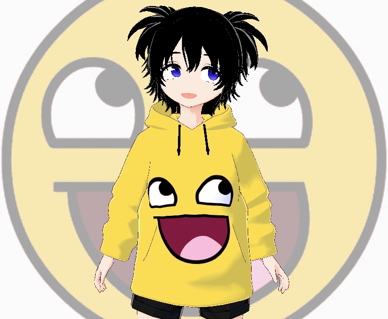 「かっこいい顔のパーカ」/Parka Awesome Face