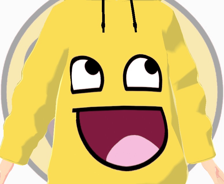 「かっこいい顔のパーカ」/Parka Awesome Face
