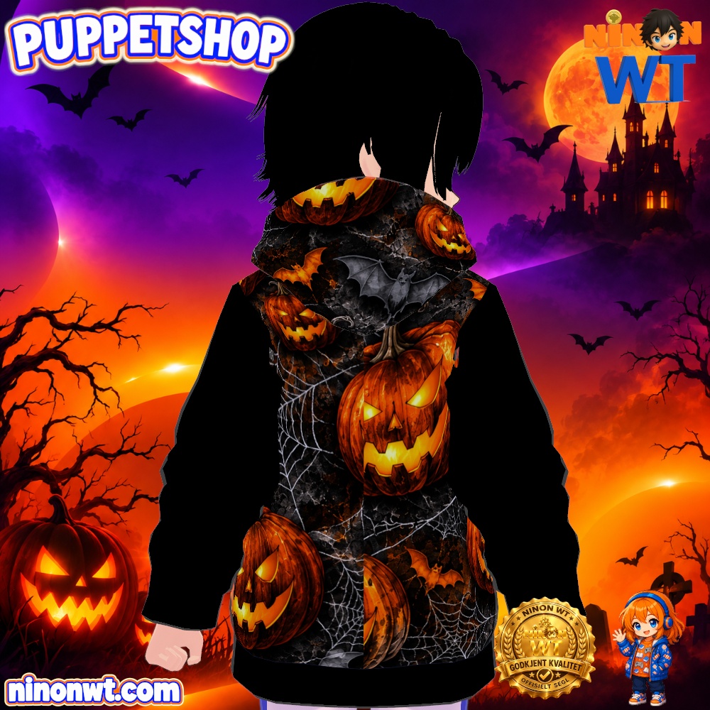 🎃 Halloween Pumpkin Hoodie Texture | VRChat & Avatar Use | ハロウィン パーカー テクスチャ