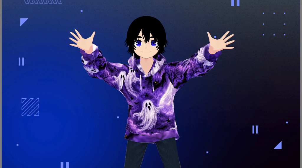 👻 Purple Phantom Hoodie Texture | パープルファントムパーカー テクスチャ