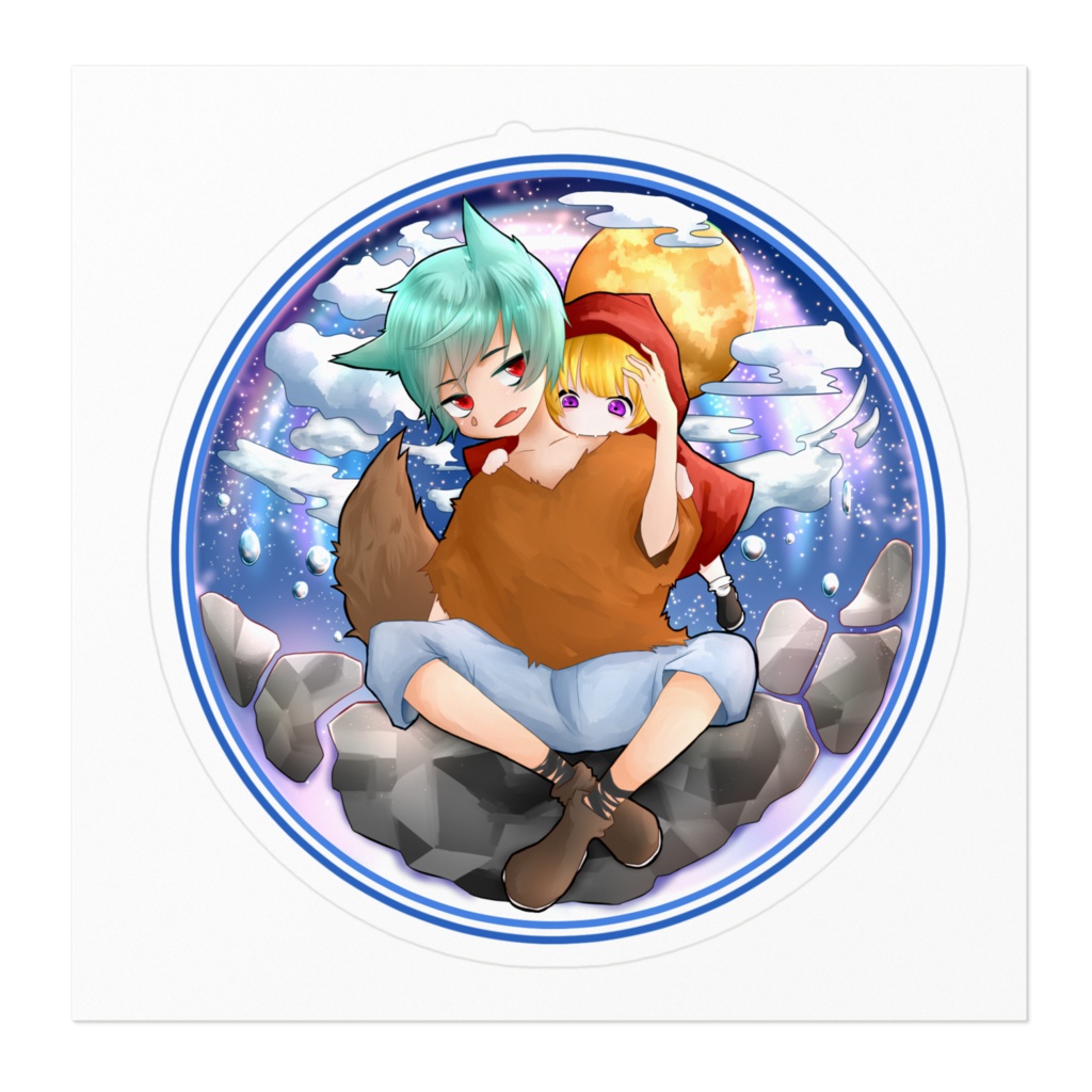 狼男と赤ずきん。