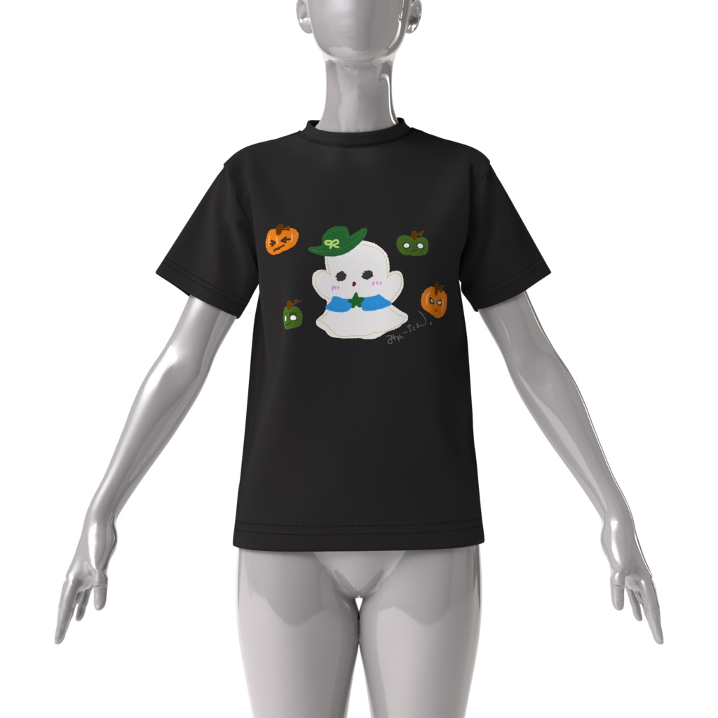 ハロハロみゃーたん🎃まじでかTシャツ黒