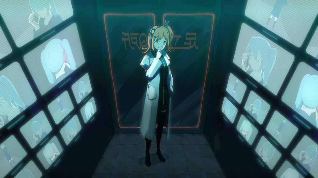 【stemデータ配布】ようこそ、足立研Q所へ/江木りいせfeat.足立レイ