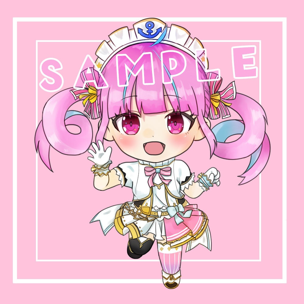 【非公式】湊あくあ(ホロライブ)アイドル服ver アクリルキーホルダー