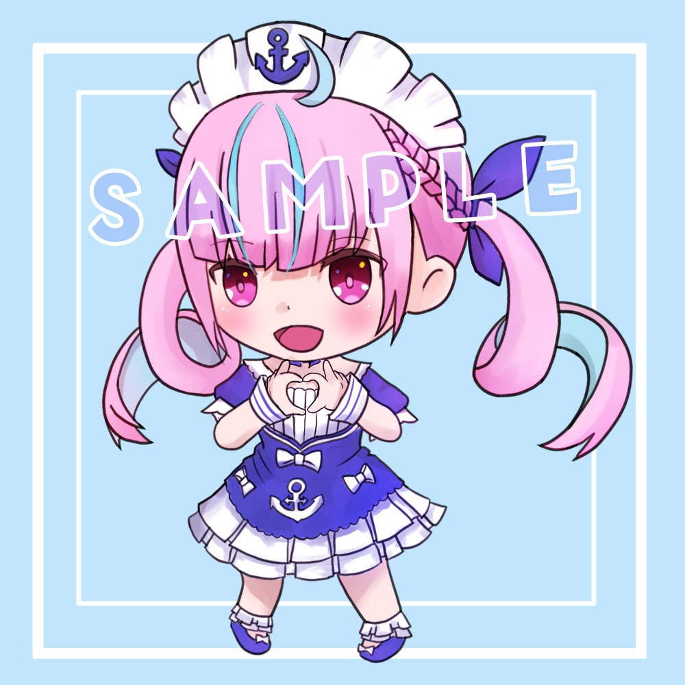 【非公式】湊あくあ (ホロライブ)マリンメイドver アクリルキーホルダー