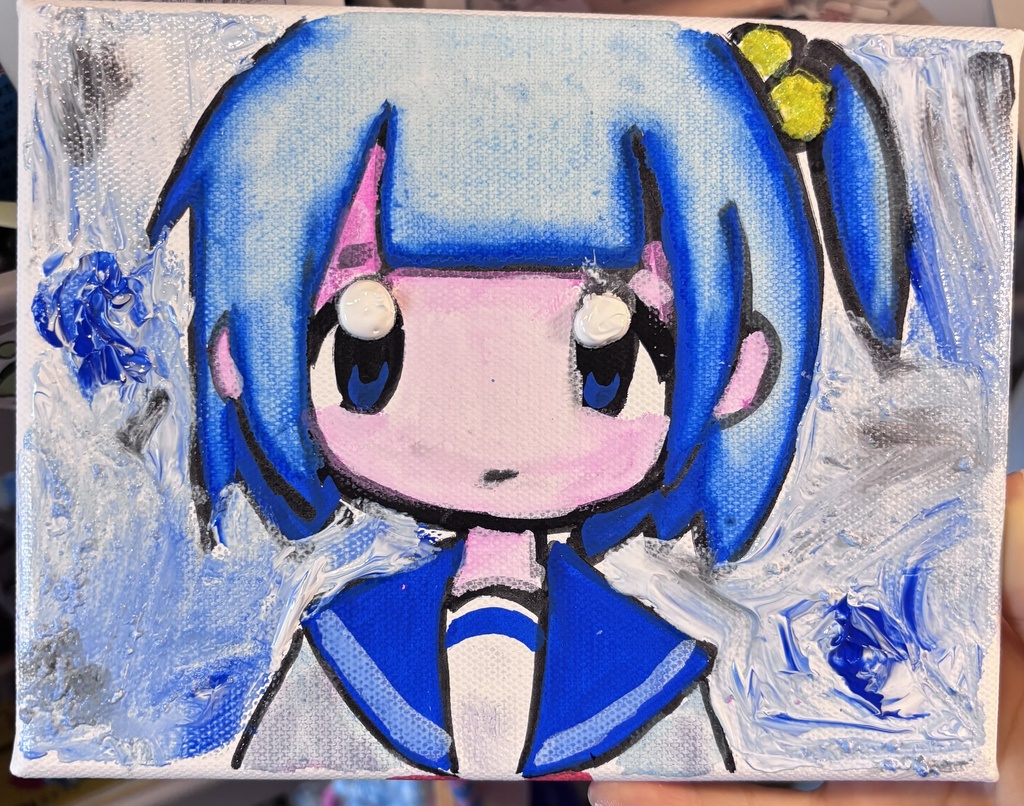 ふちゃん　キャンバス原画