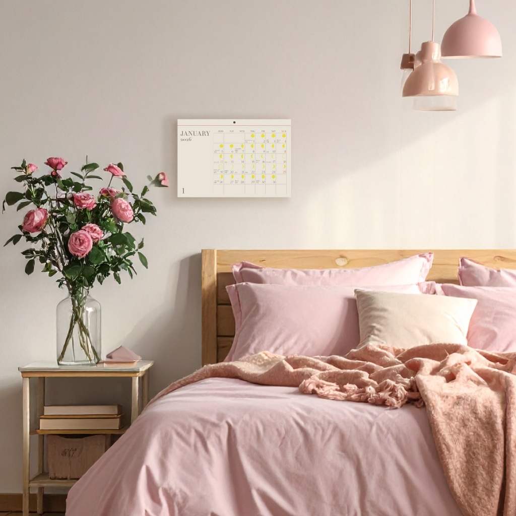 月齢付き吉日がひと目でわかる壁掛けカレンダー2026〜nananewmoon オリジナル