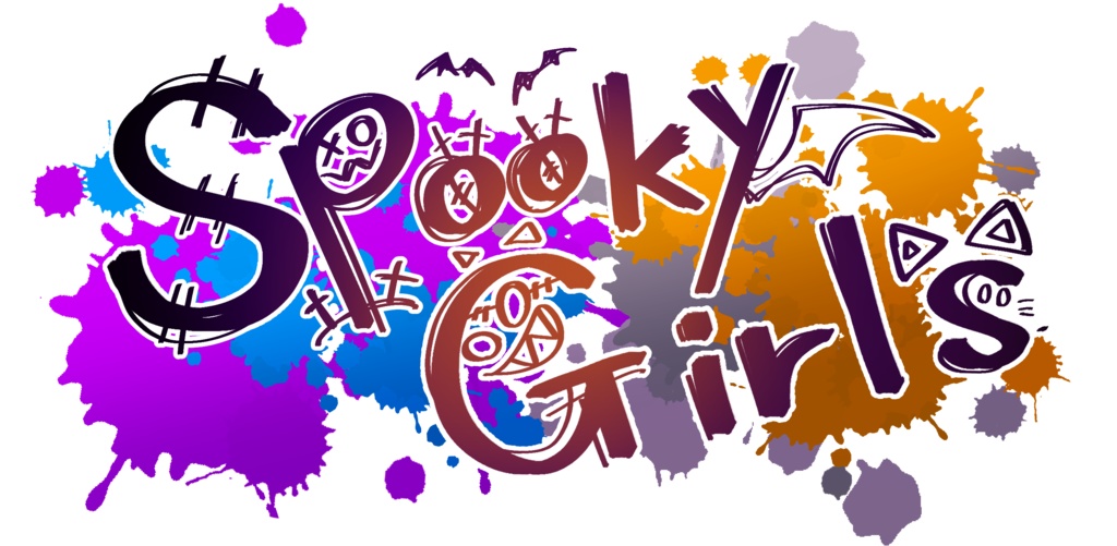 「配布」SpookyGirlsロゴ 3D+2D