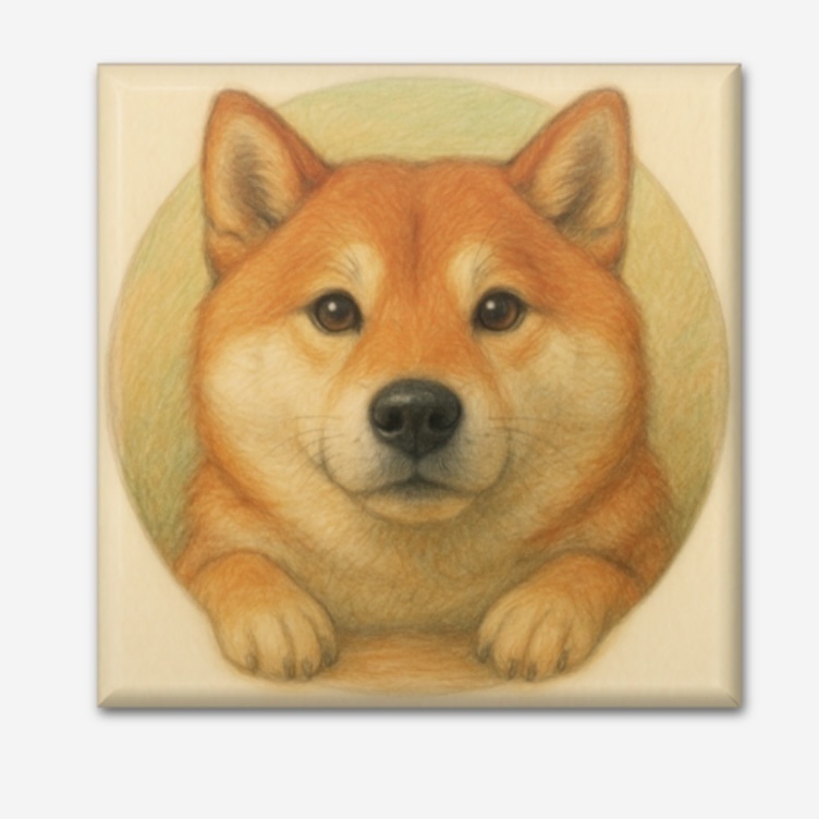 柴犬 缶バッチ