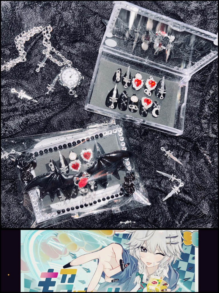 東方Project 超ナイト・オブ・ナイツ 十六夜咲夜ネイルチップ