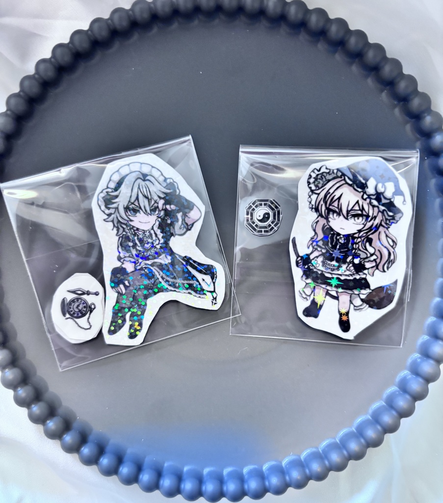 東方Project 霧雨魔理沙&十六夜咲夜 ホログラムステッカー