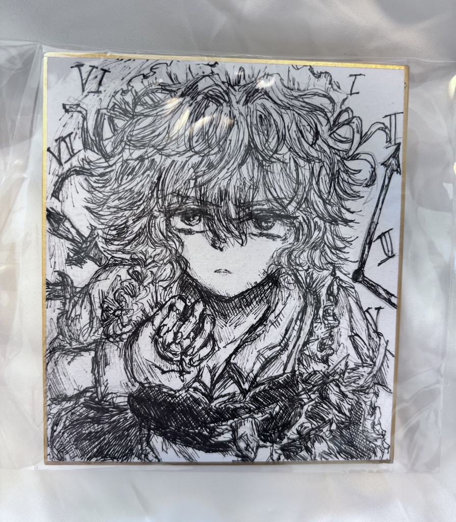 東方Project 十六夜咲夜 イラスト色紙