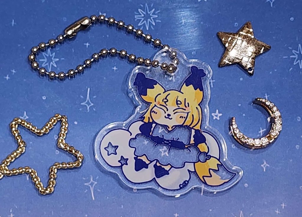 きつねのこんちゃんアクリルキーホルダー