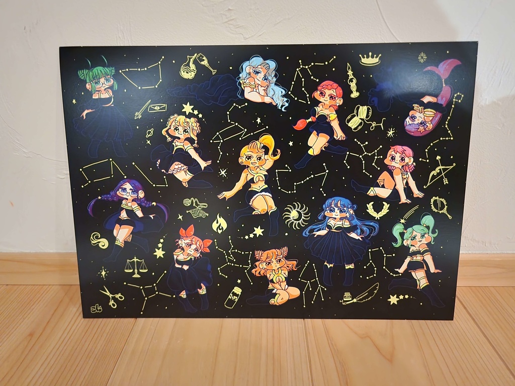 12星座集合の複製原画