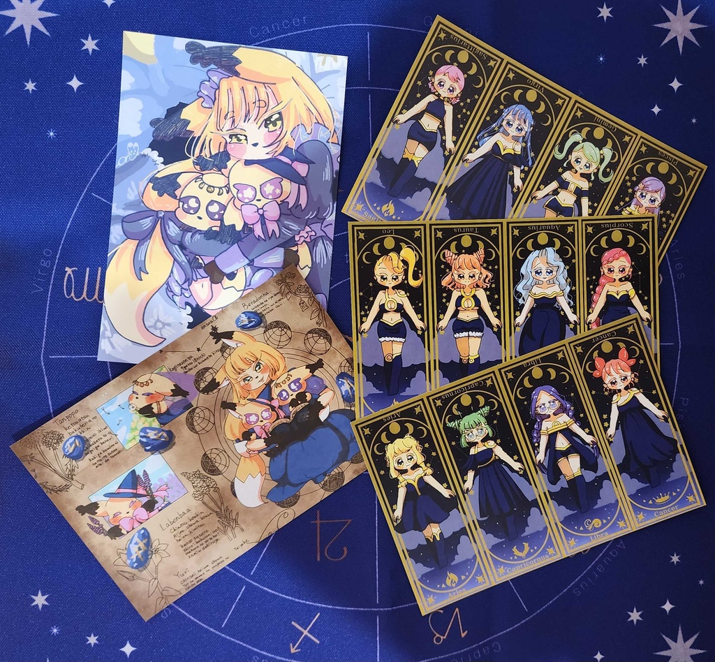 星詠みきつねのポストカードセット