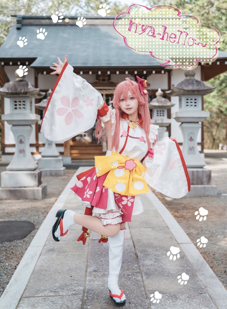 【さくらみこ・星街すいせいコスプレ写真集】さくら・Stellar in the city・解釈本