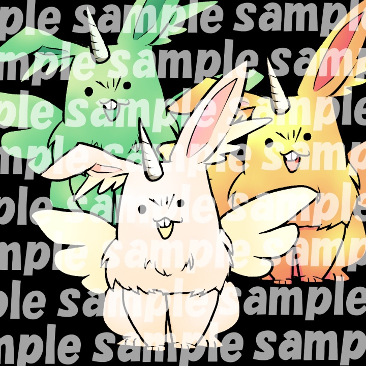 羽ウサギセット
