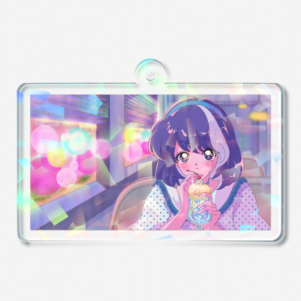 あわわのキラキラアクキー♡レトロネオン♡