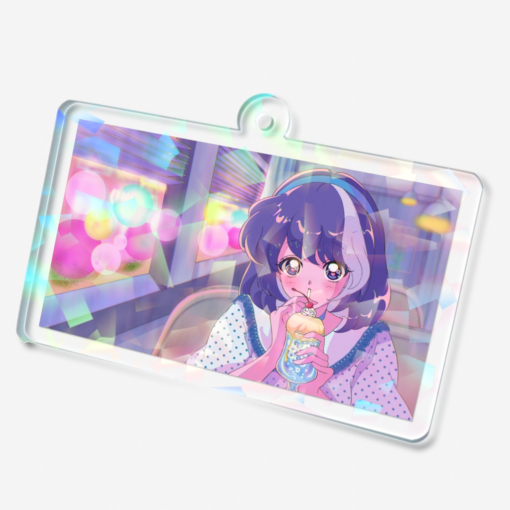 あわわのキラキラアクキー♡レトロネオン♡