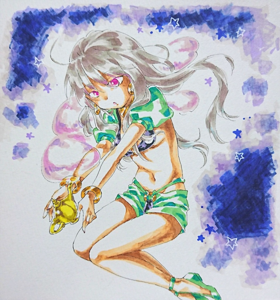 手描きイラスト 砂漠の姫 Ayamoto Booth