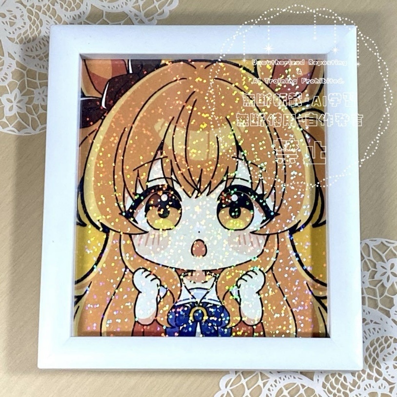 フレーム付き＊ウマ娘 マヤノトップガン 手描きイラスト色紙