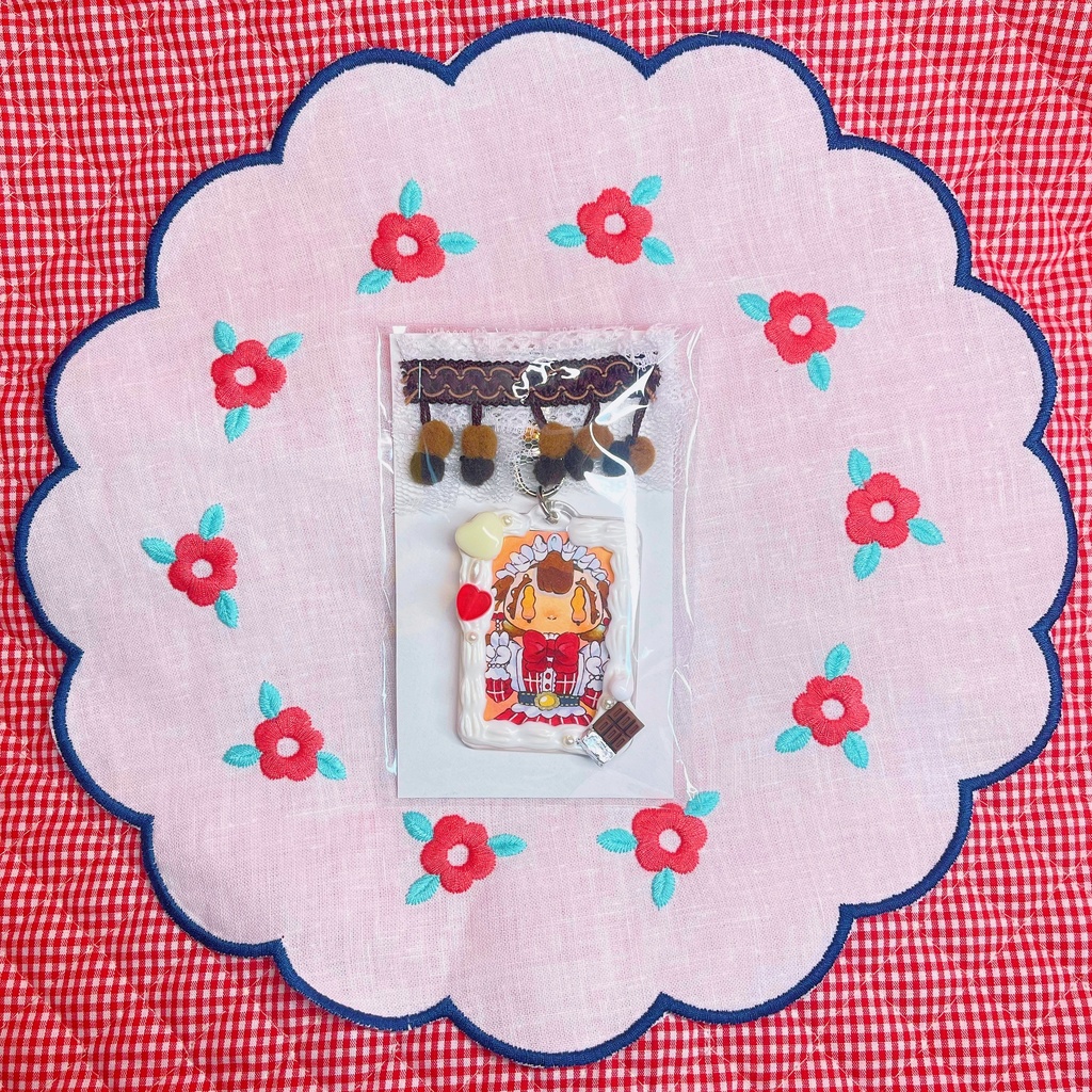 原画キーホルダー 「チェックメイドちゃん」