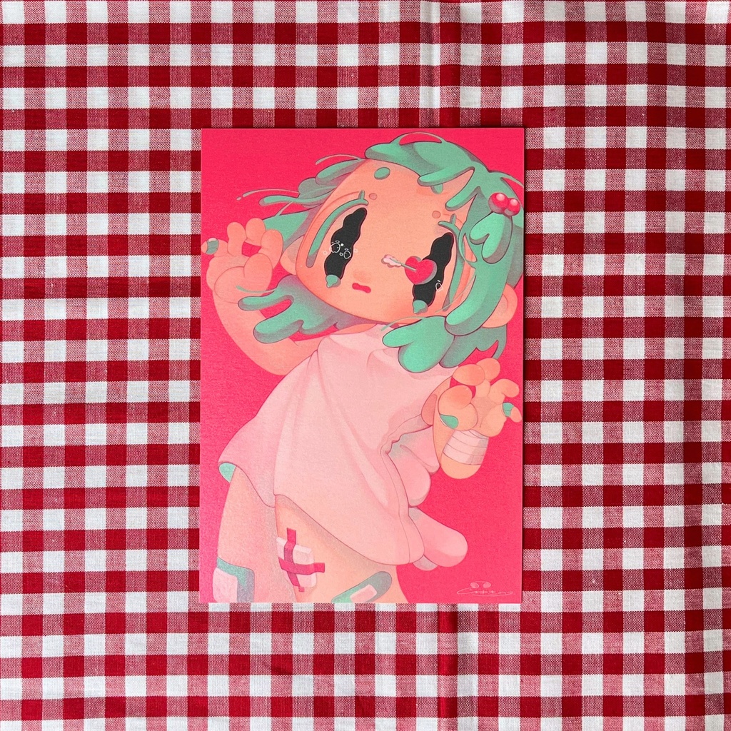 イラストカード『ずきゅん💘』