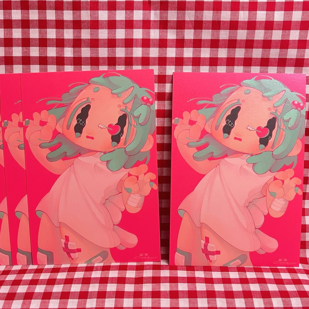 イラストカード『ずきゅん💘』