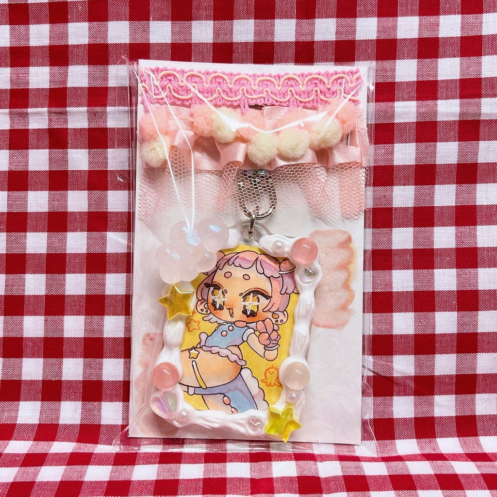 原画キーホルダー『宇宙からこんちゃ🪐』