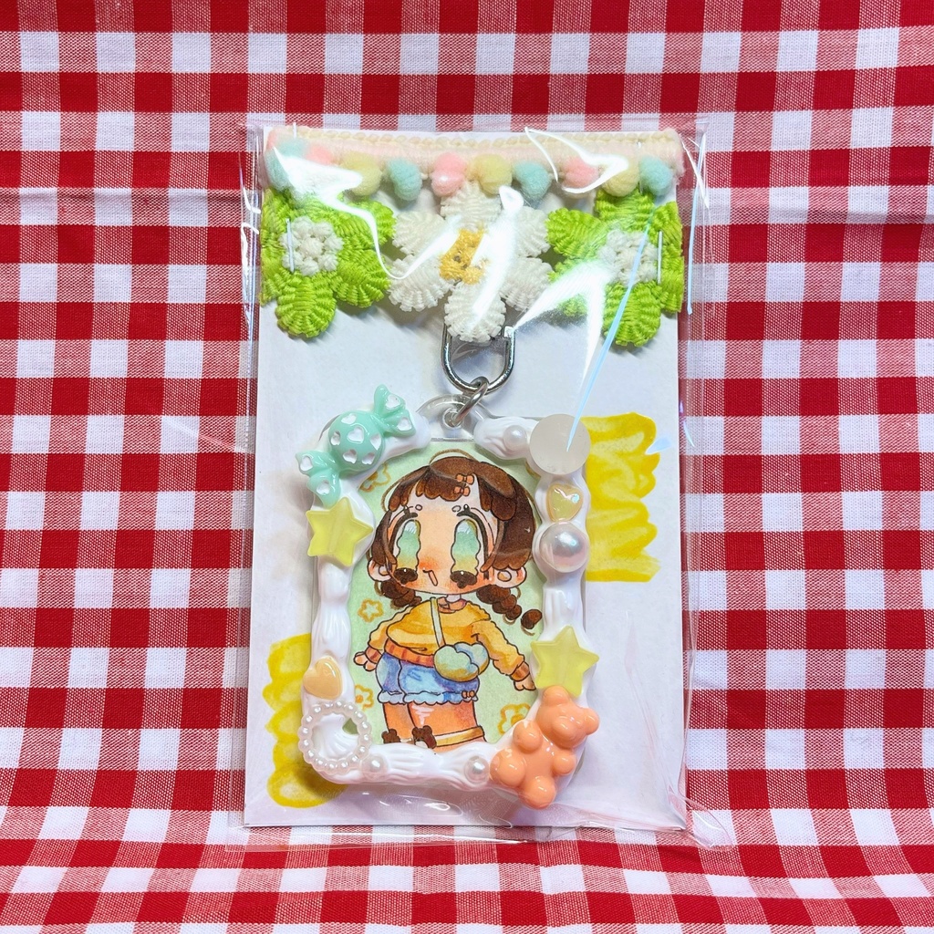 原画キーホルダー『おさんぽ🍀』
