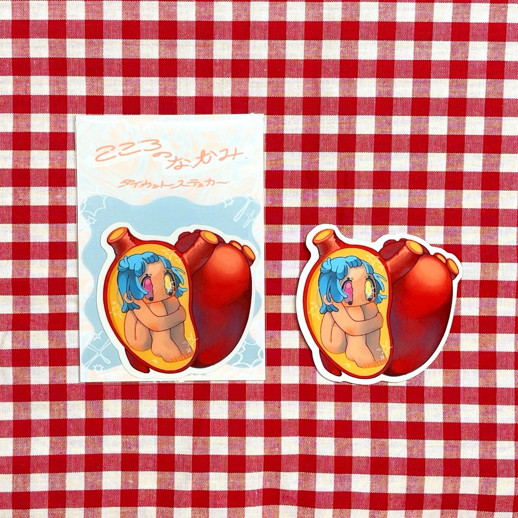 こころのなかみ クリアステッカー