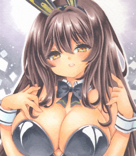 ミニ色紙　NIKKE　ノワール