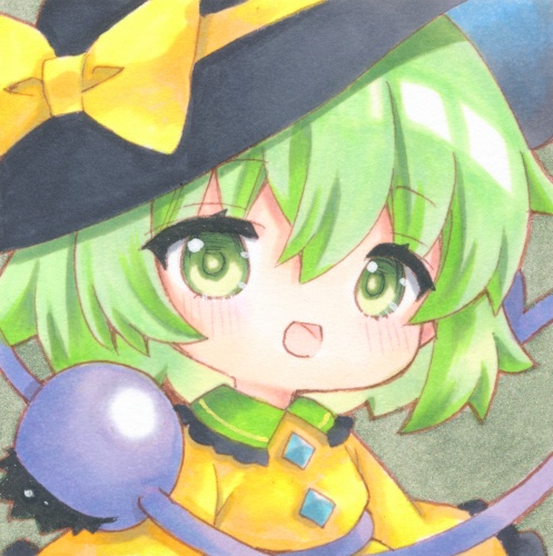豆色紙　東方project　古明地こいし