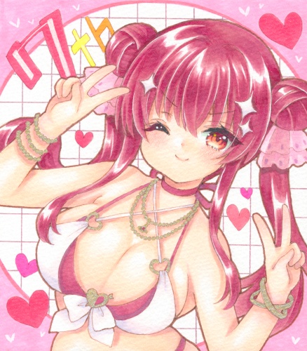ミニ色紙　ホロライブ　宝鐘マリン～7th～