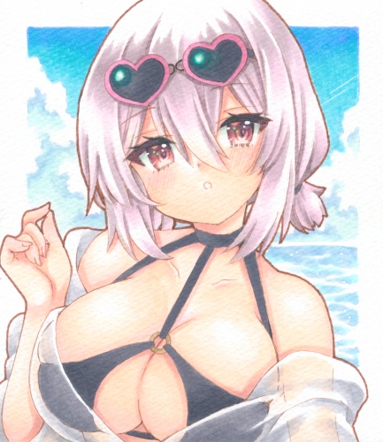 ミニ色紙　アズールレーン　シリアス～盛夏のセイリオス～