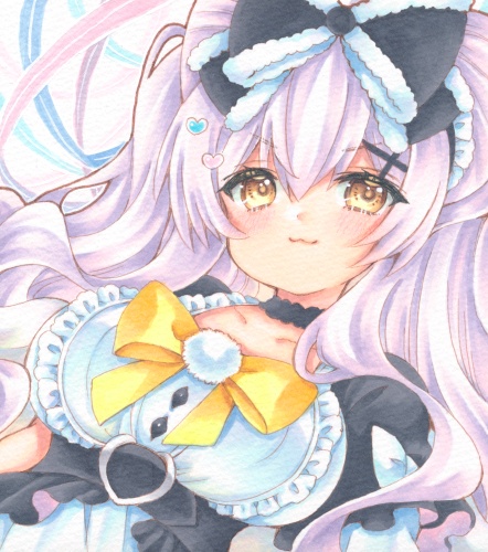 ミニ色紙　花騎士　ネコヤナギ～ハロウィン～