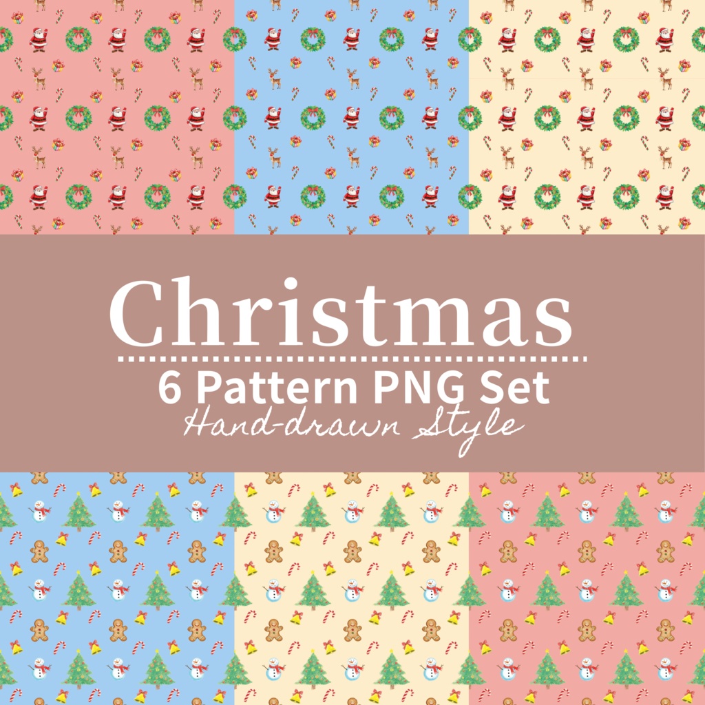 Hand-drawn Christmas 6 pattern
