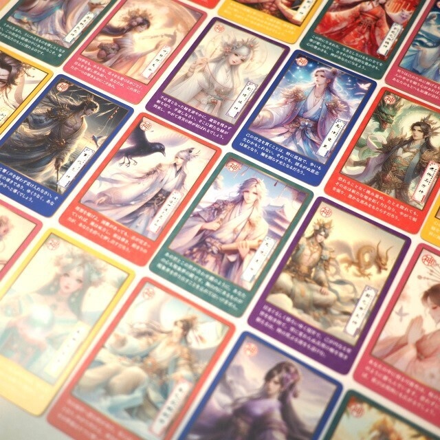 日本の神様オラクルカード・焔(ほむら) 54枚 美しい 奇麗 小さめデッキ 優しい 日本語