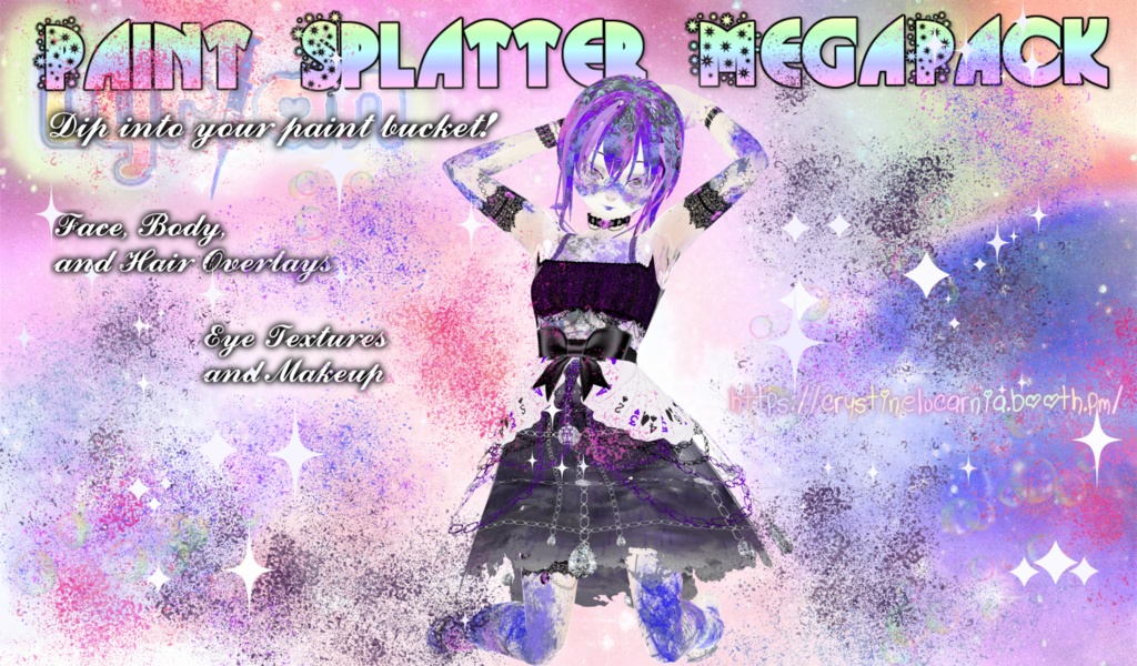Paint Splatters [Texture Pack for VRoid]