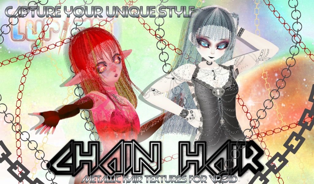 Unusual Hairstyles [Hair Textures for Vroid]