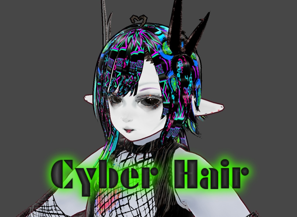 Cyber Hair [Textures for VRoid]