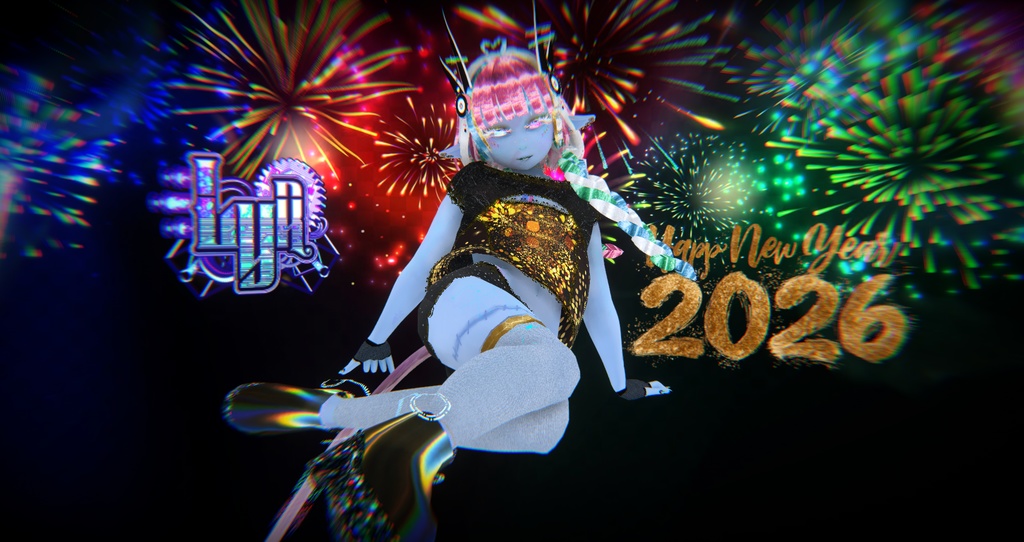 Sparkler Outfit for Vroid - Happy 2026!