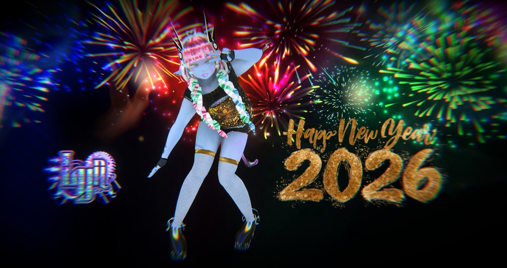Sparkler Outfit for Vroid - Happy 2026!