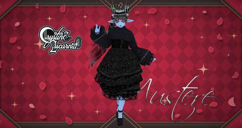 Austere - Gothic Lolita Dress for VRoid