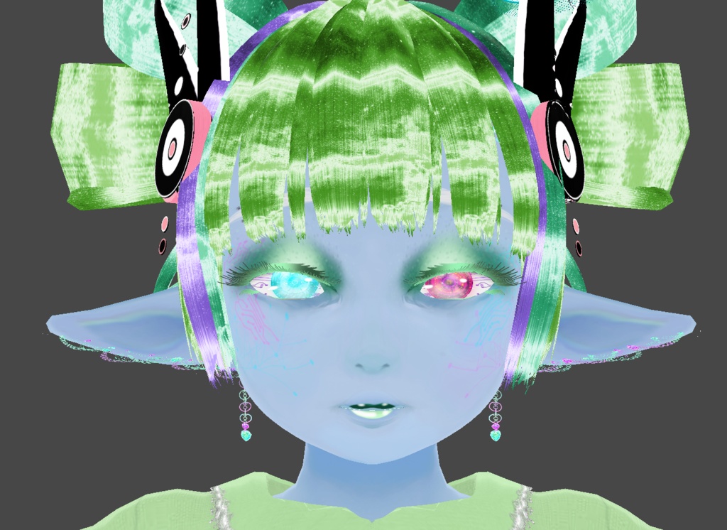 Colorful Contrast - Makeup for VRoid