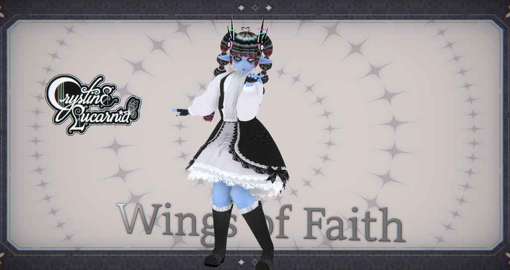 Wings of Faith - Gothic Lolita Dress for VRoid