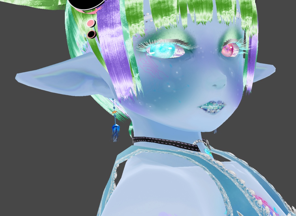Elegant Earrings - Hair Preset & Textures for VRoid